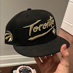 NBA Black and Gold Toronto Hat